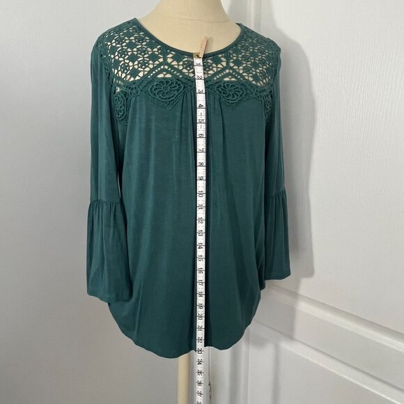 Women's Green Top Sz XL Daniel Rainn - Picture 2 of 4